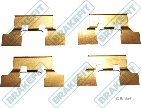 APEC BKT1297 - Комплектуючі, колодки дискового гальма autocars.com.ua