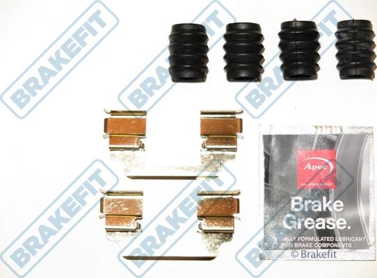 APEC BKT1344 - Комплектуючі, колодки дискового гальма autocars.com.ua