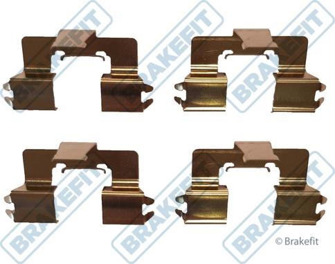 APEC BKT1387 - Комплектуючі, колодки дискового гальма autocars.com.ua