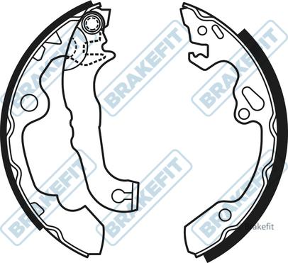 APEC BSH1015 - Комплект гальм, барабанний механізм autocars.com.ua