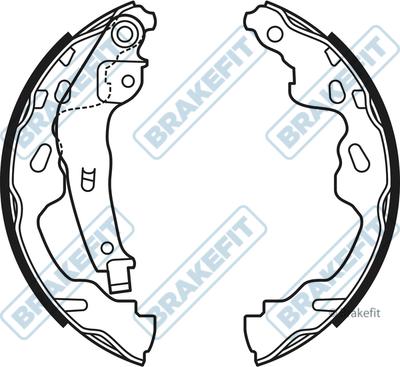 APEC BSH1038 - Комплект гальм, барабанний механізм autocars.com.ua