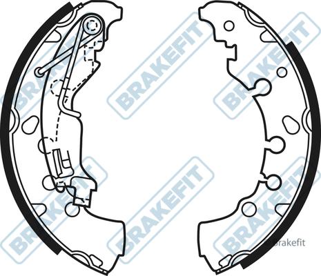APEC BSH1049 - Комплект гальм, барабанний механізм autocars.com.ua