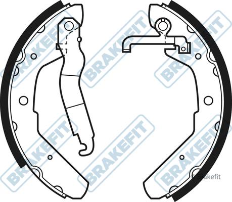 APEC BSH1080 - Комплект гальм, барабанний механізм autocars.com.ua