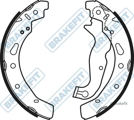 APEC BSH1086 - Комплект гальм, барабанний механізм autocars.com.ua