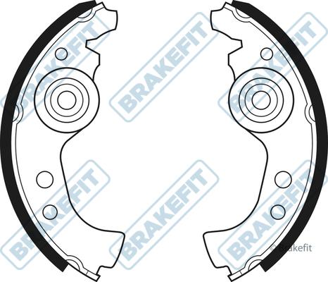 APEC BSH1092 - Комплект гальм, барабанний механізм autocars.com.ua