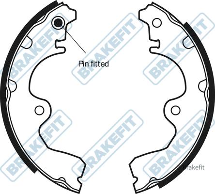 APEC BSH1095 - Комплект гальм, барабанний механізм autocars.com.ua