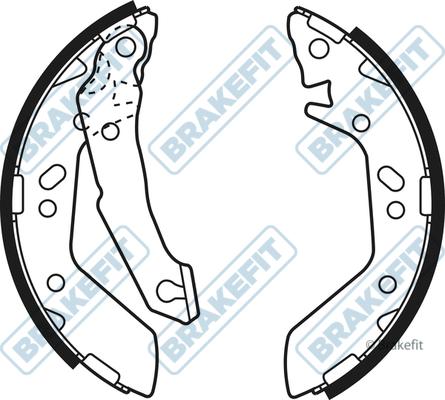 APEC BSH1109 - Комплект гальм, барабанний механізм autocars.com.ua