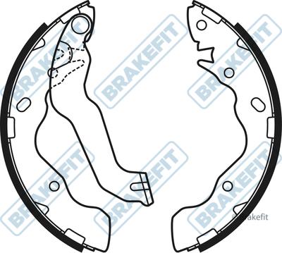 APEC BSH1115 - Комплект гальм, барабанний механізм autocars.com.ua