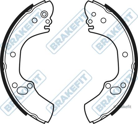 APEC BSH1116 - Комплект гальм, барабанний механізм autocars.com.ua