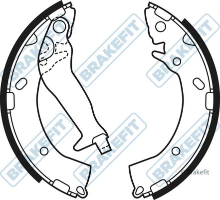 APEC BSH1117 - Комплект гальм, барабанний механізм autocars.com.ua