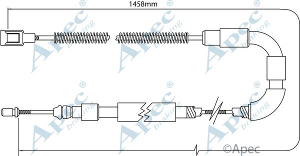 APEC CAB1535 - Трос, гальмівна система autocars.com.ua