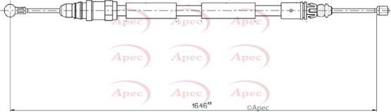 APEC CAB1605 - Трос, гальмівна система autocars.com.ua