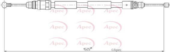 APEC CAB1606 - Трос, гальмівна система autocars.com.ua