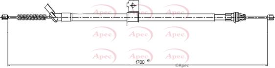 APEC CAB1668 - Трос, гальмівна система autocars.com.ua
