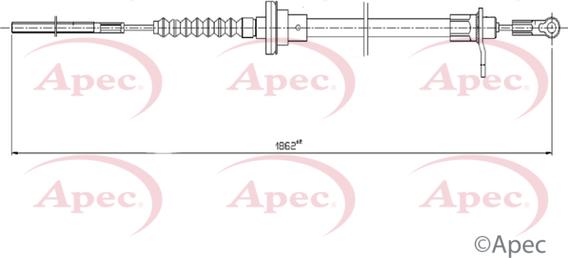 APEC CAB5027 - Трос, управління зчепленням autocars.com.ua