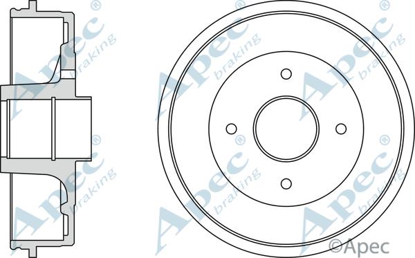 APEC DRM9160 - Гальмівний барабан autocars.com.ua