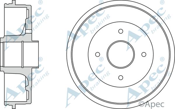 APEC DRM9161 - Гальмівний барабан autocars.com.ua