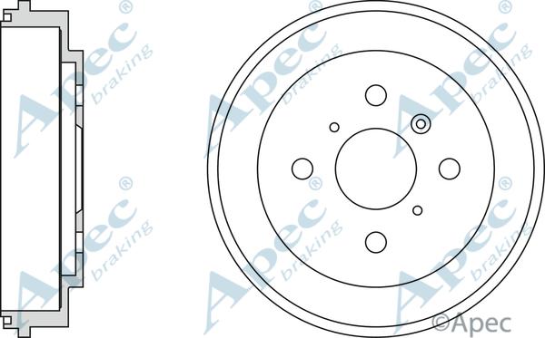 APEC DRM9174 - Гальмівний барабан autocars.com.ua