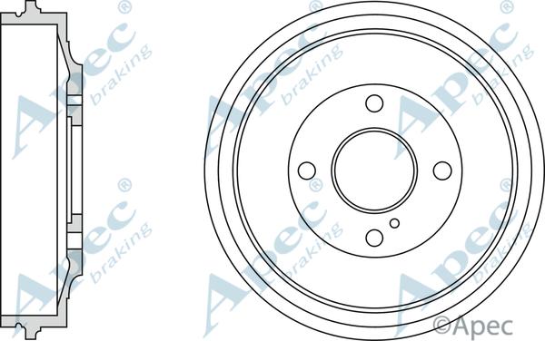 APEC DRM9202 - Гальмівний барабан autocars.com.ua