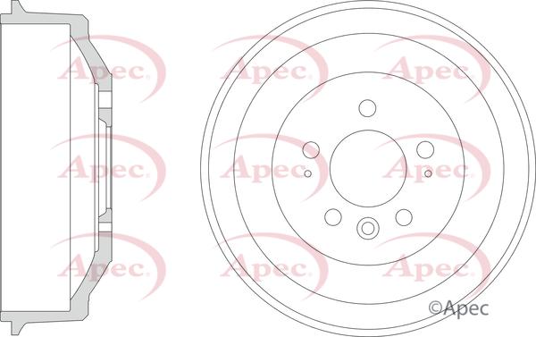 APEC DRM9226 - Гальмівний барабан autocars.com.ua
