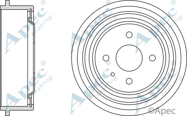 APEC DRM9501 - Гальмівний барабан autocars.com.ua