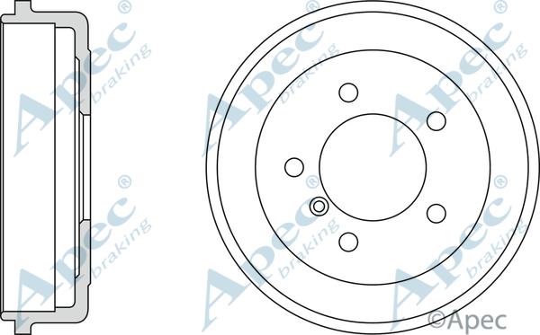 APEC DRM9507 - Гальмівний барабан autocars.com.ua