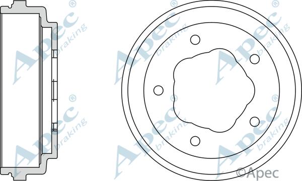 APEC DRM9510 - Гальмівний барабан autocars.com.ua