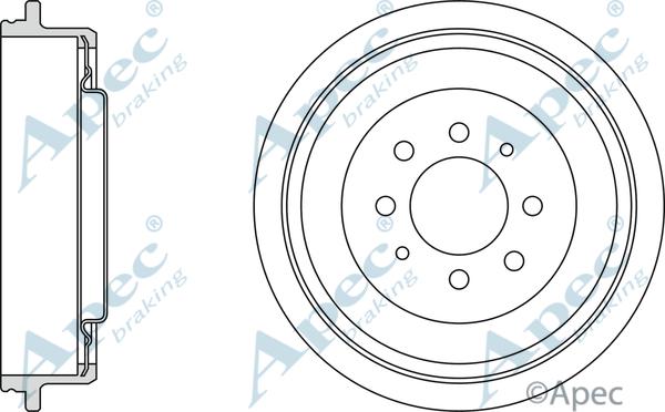 APEC DRM9511 - Гальмівний барабан autocars.com.ua