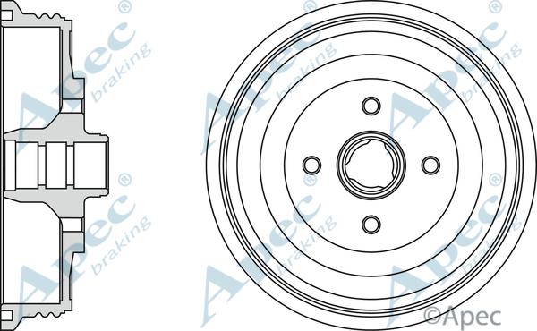 APEC DRM9517 - Гальмівний барабан autocars.com.ua