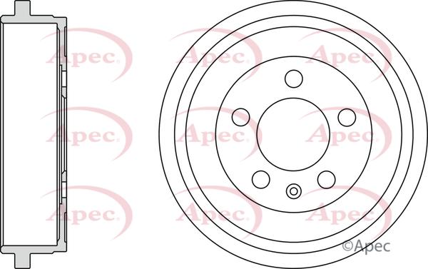 APEC DRM9531 - Гальмівний барабан autocars.com.ua