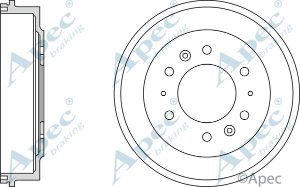 APEC DRM9714 - Гальмівний барабан autocars.com.ua