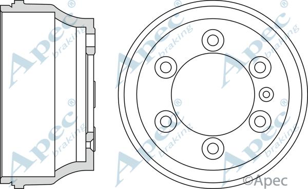 APEC DRM9901 - Гальмівний барабан autocars.com.ua