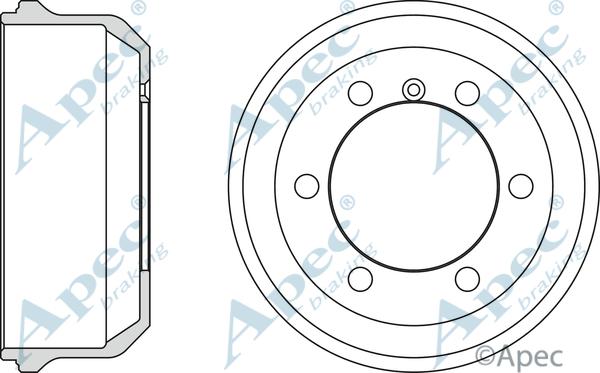 APEC DRM9909 - Гальмівний барабан autocars.com.ua