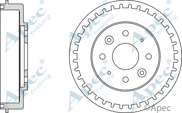 APEC DRM9916 - Гальмівний барабан autocars.com.ua