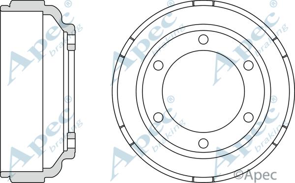 APEC DRM9920 - Гальмівний барабан autocars.com.ua