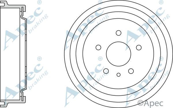 APEC DRM9939 - Гальмівний барабан autocars.com.ua