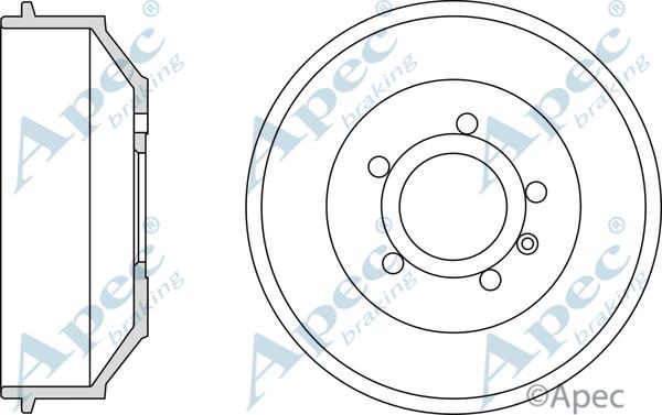 APEC DRM9945 - Гальмівний барабан autocars.com.ua