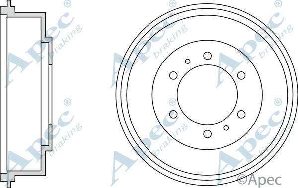 APEC DRM9951 - Гальмівний барабан autocars.com.ua