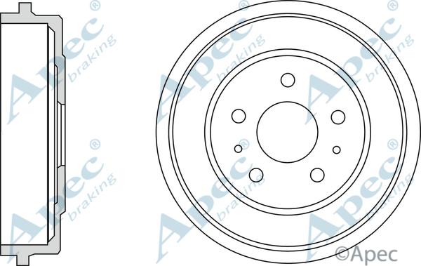 APEC DRM9957 - Гальмівний барабан autocars.com.ua