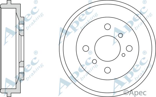 APEC DRM9977 - Гальмівний барабан autocars.com.ua