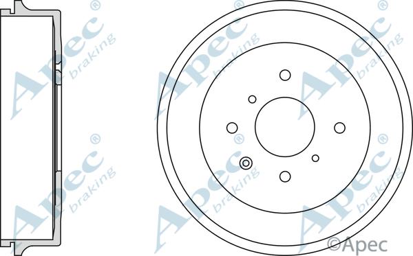 APEC DRM9979 - Гальмівний барабан autocars.com.ua