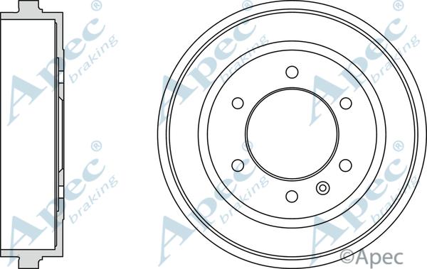 APEC DRM9991 - Гальмівний барабан autocars.com.ua