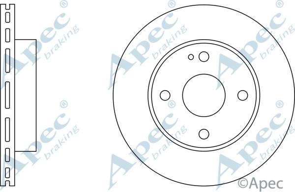 APEC DSK109 - Гальмівний диск autocars.com.ua