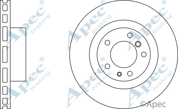 APEC DSK2007 - Гальмівний диск autocars.com.ua