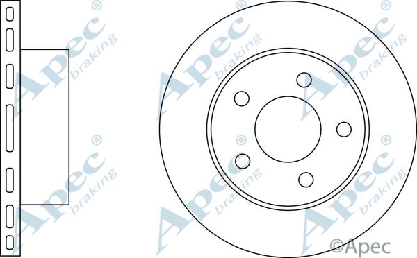 APEC DSK2025 - Гальмівний диск autocars.com.ua