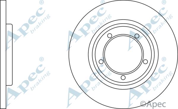 APEC DSK2041 - Гальмівний диск autocars.com.ua