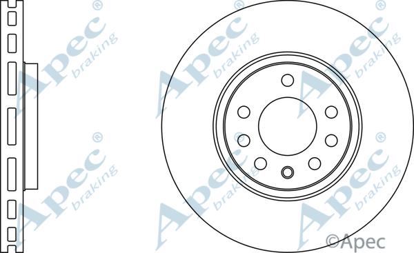 APEC DSK2178 - Гальмівний диск autocars.com.ua