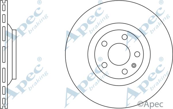 APEC DSK2260 - Гальмівний диск autocars.com.ua