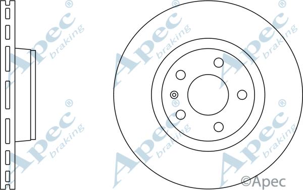 APEC DSK2278 - Гальмівний диск autocars.com.ua