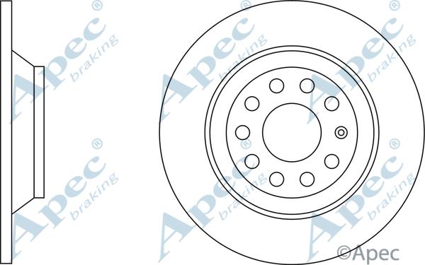 APEC DSK2290 - Гальмівний диск autocars.com.ua